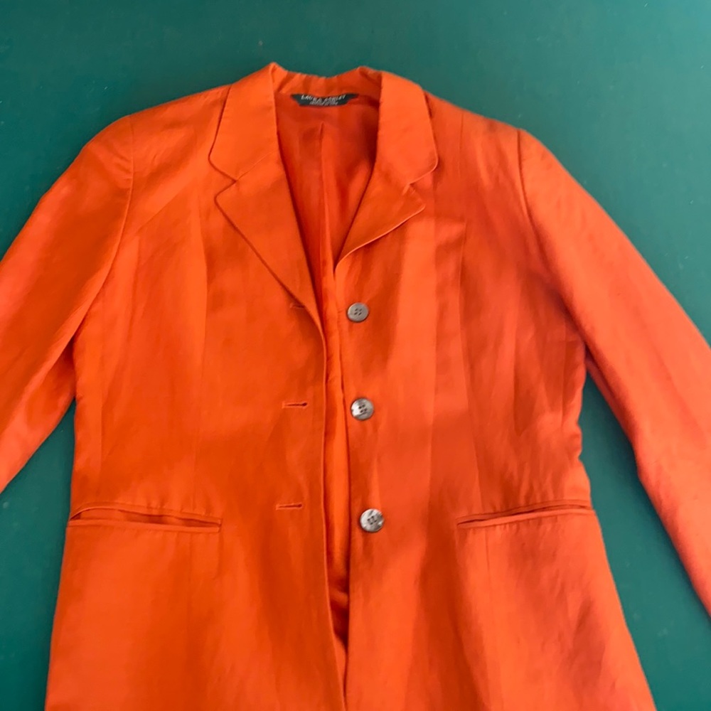 Laura Ashley USA 8 size orange jacket